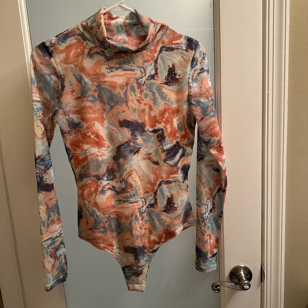 Colorful Abstract Long Sleeve Bodysuit